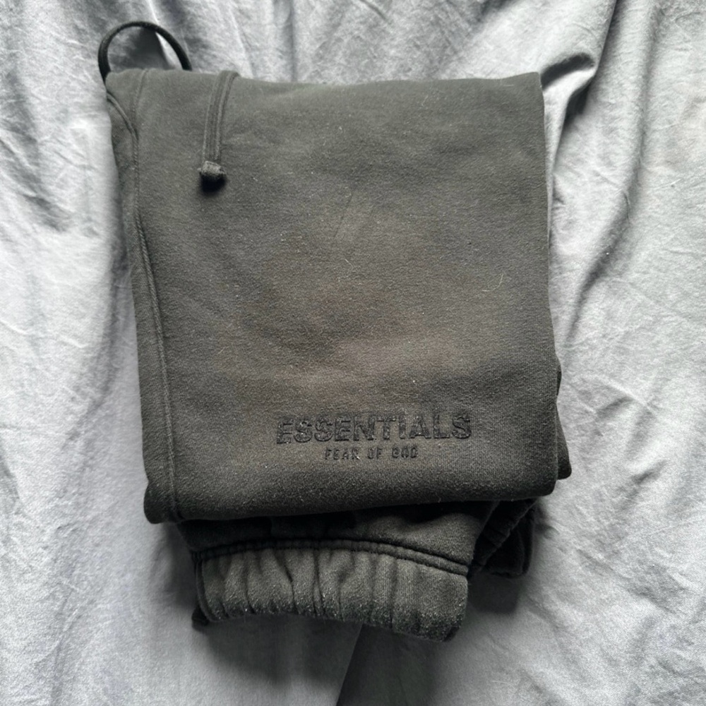 Essential Black Sweatpants Size large